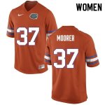 Women's Florida Gators #37 Patrick Moorer NCAA Nike Orange Authentic Stitched College Football Jersey KCR4462TH